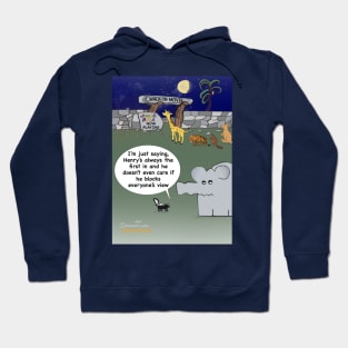 Enormously Funny Cartoons Blocking the View Hoodie